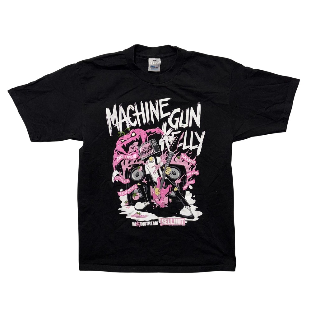 Machine Gun Kelly Mainstream Sellout Tour 2022 Graphic T-Shirt Mens Large Black